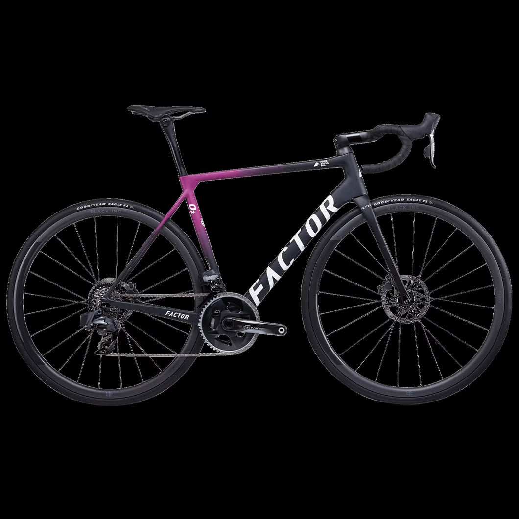 Factor O2 (Only Frame + Fork) - Colour Midnight Pink