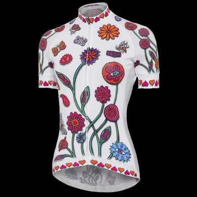 Cycology Boho Womens Cycling Jersey (White)